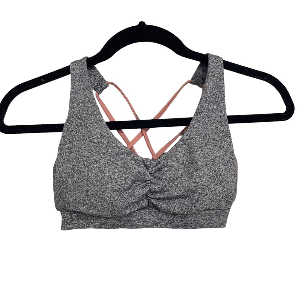 Forever 21 Women’s Seamless Gray&Pink Sports Bra Size‎ S